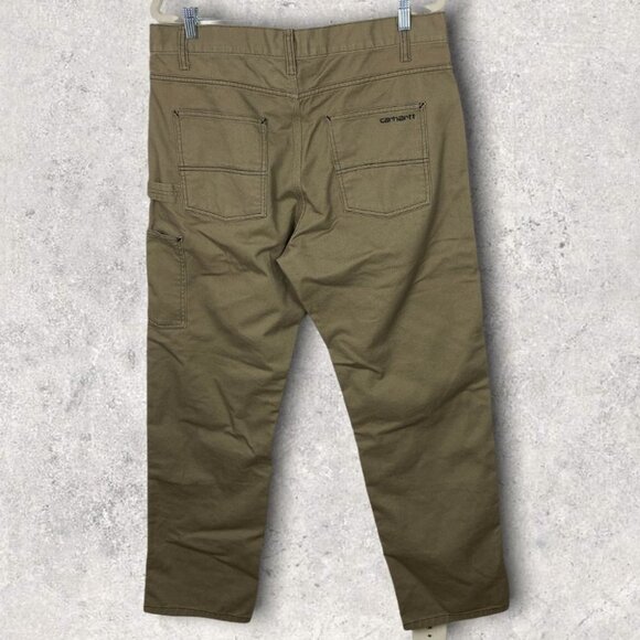 NEW Carhartt‎ Double Front Pants Tanami Beige Size 34 x 32 Cotton Contrast Pant - Picture 5 of 11